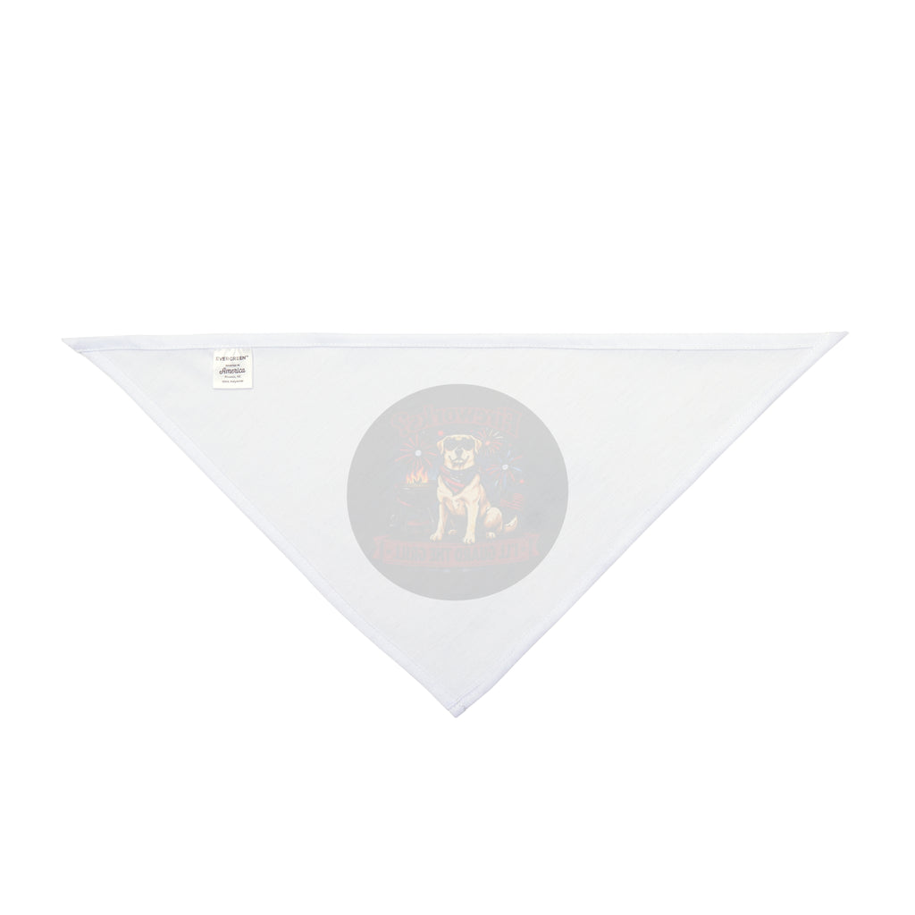 Patriotic Dog Bandana — "I’ll Guard the Grill" Fourth of July Pet Bandana