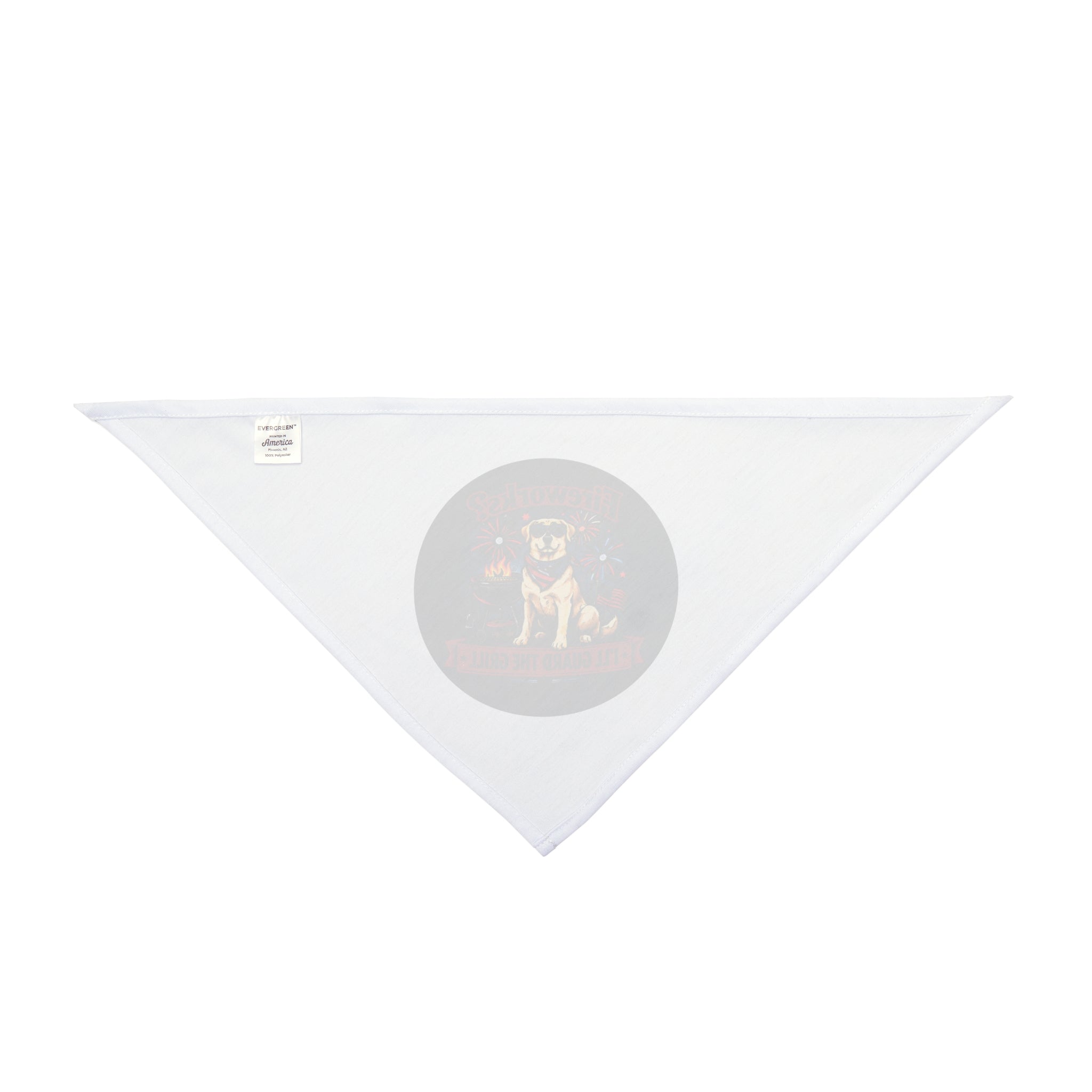 Patriotic Dog Bandana — "I’ll Guard the Grill" Fourth of July Pet Bandana