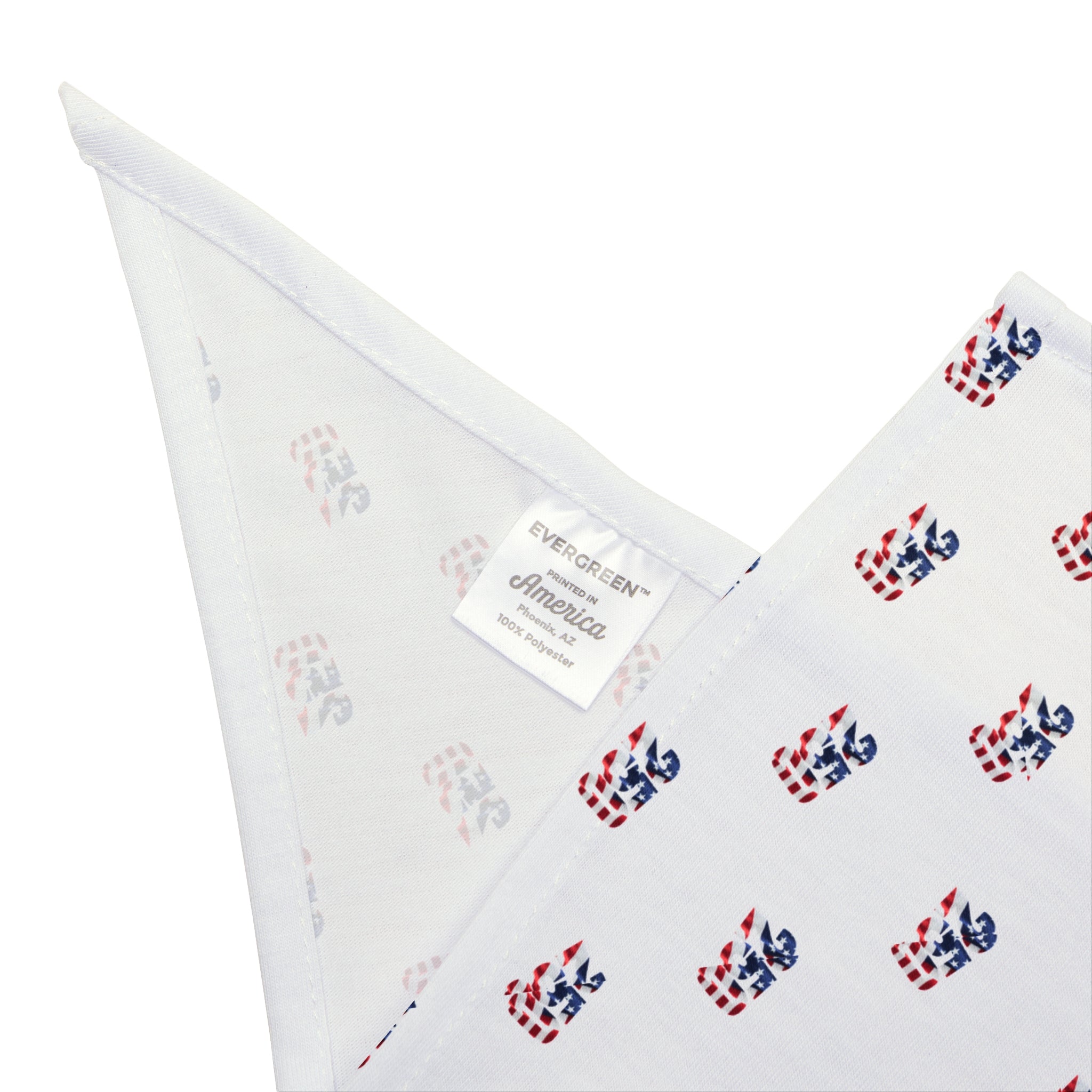Patriotic 250 Print Pet Bandana — USA Flag Dog & Cat Scarf for Semiquincentennial