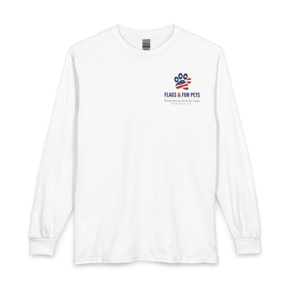 Flags & Fur Pets Long Sleeve Tee — Patriotic Pet Lover Shirt