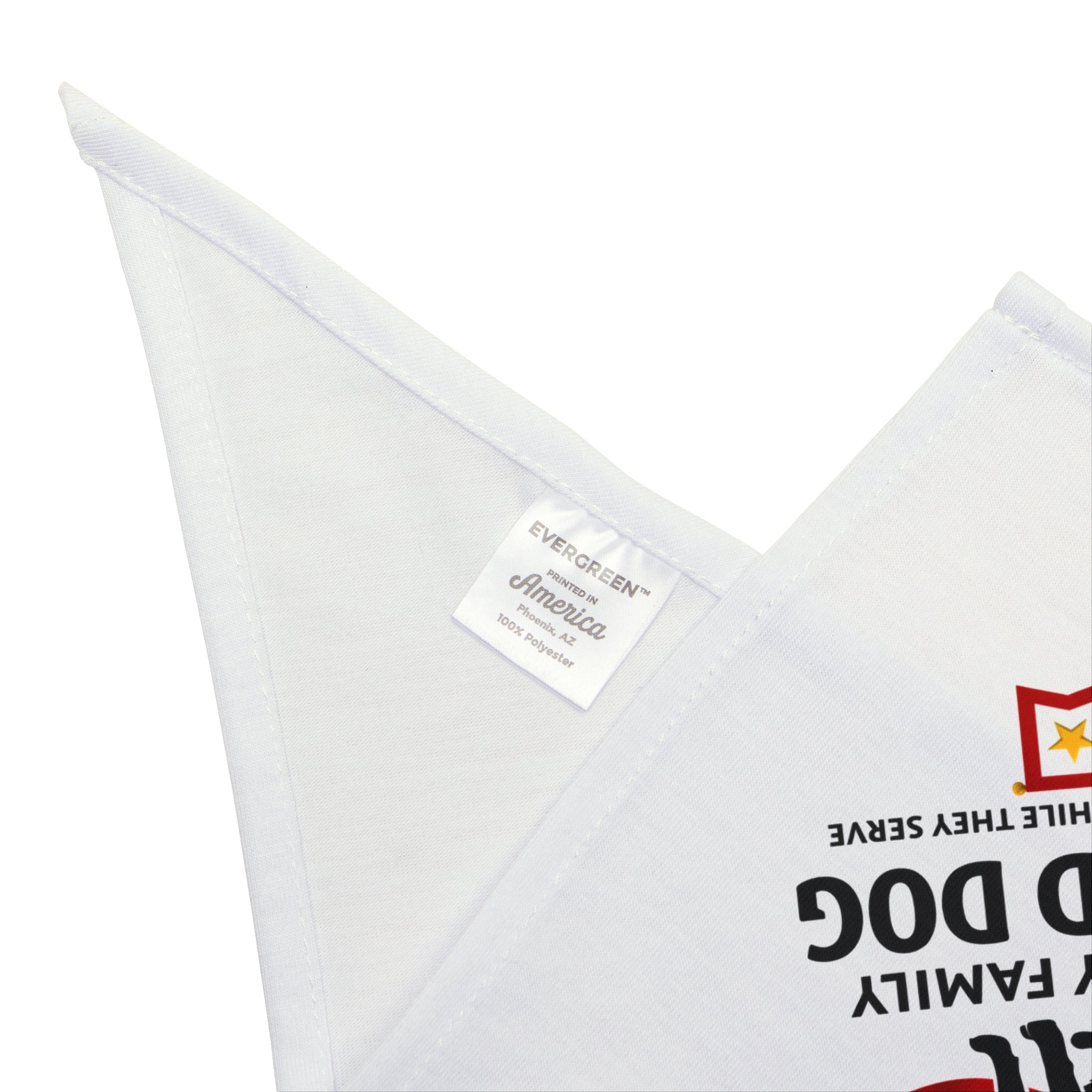 Guard Dog Pet Bandana – Military Family Design with American Flag